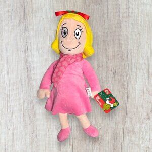 NWT DR SEUSS Cindy Lou Who 12" Grinch Christmas Doll Plush Whoville Aurora World